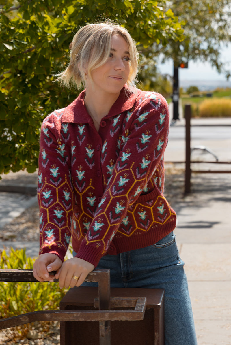Mia Plum Cardigan