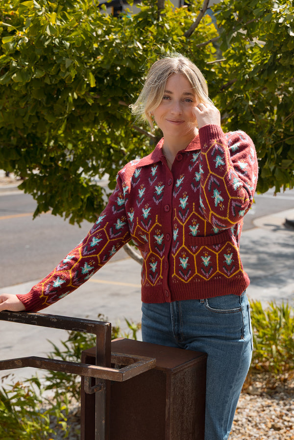 Mia Plum Cardigan
