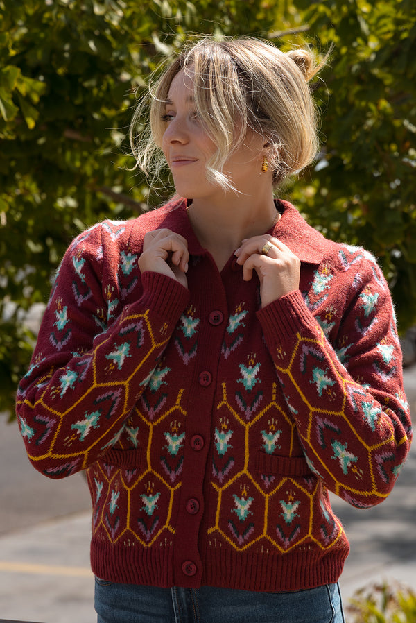 Mia Plum Cardigan