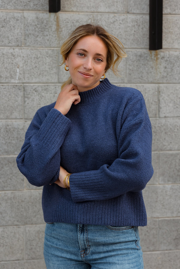 Gianna Navy Sweater