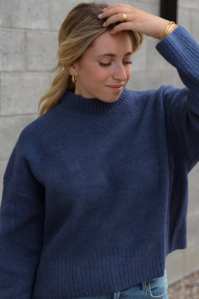 Gianna Navy Sweater