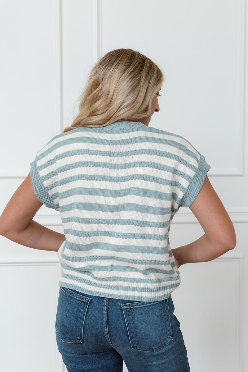 Alanna Striped Knit Top