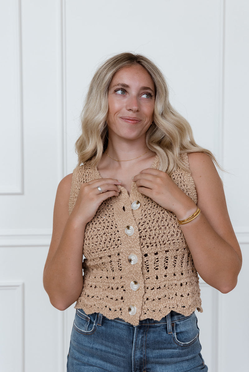 Indie Knit Sweater Vest