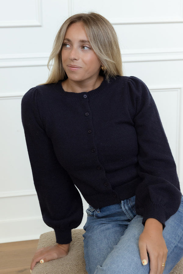 Sola Navy Cardigan