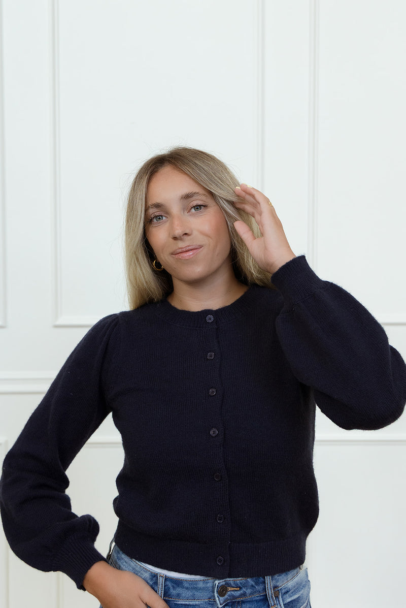 Sola Navy Cardigan