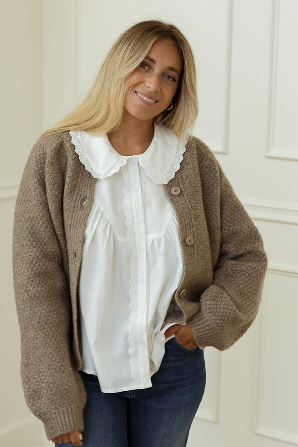 Juna Khaki Cardigan