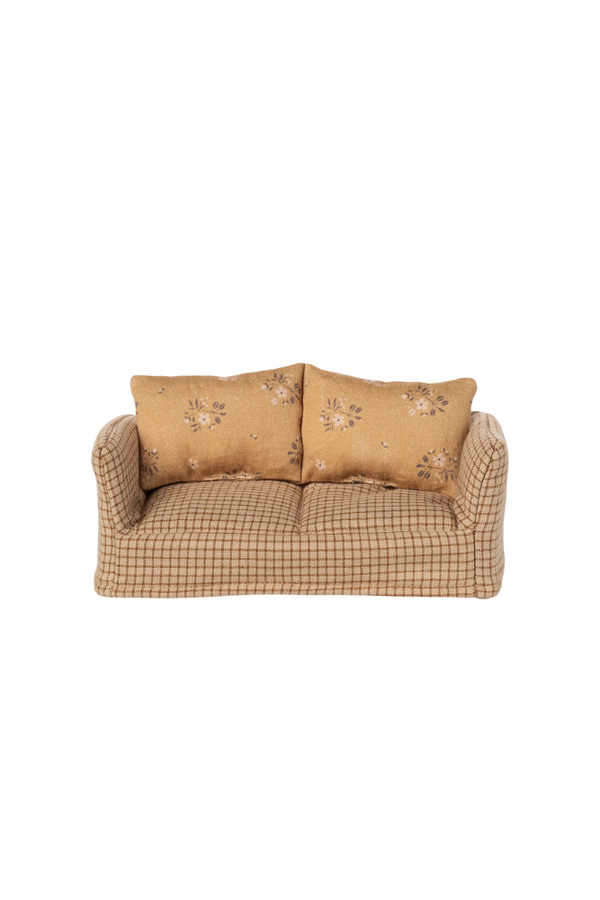Maileg Mouse Plaid Couch