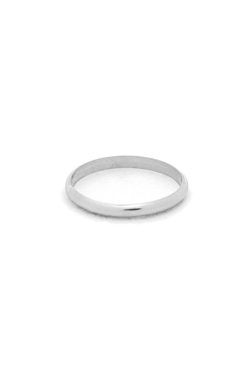 Classic Band Stacking Rings in Silver