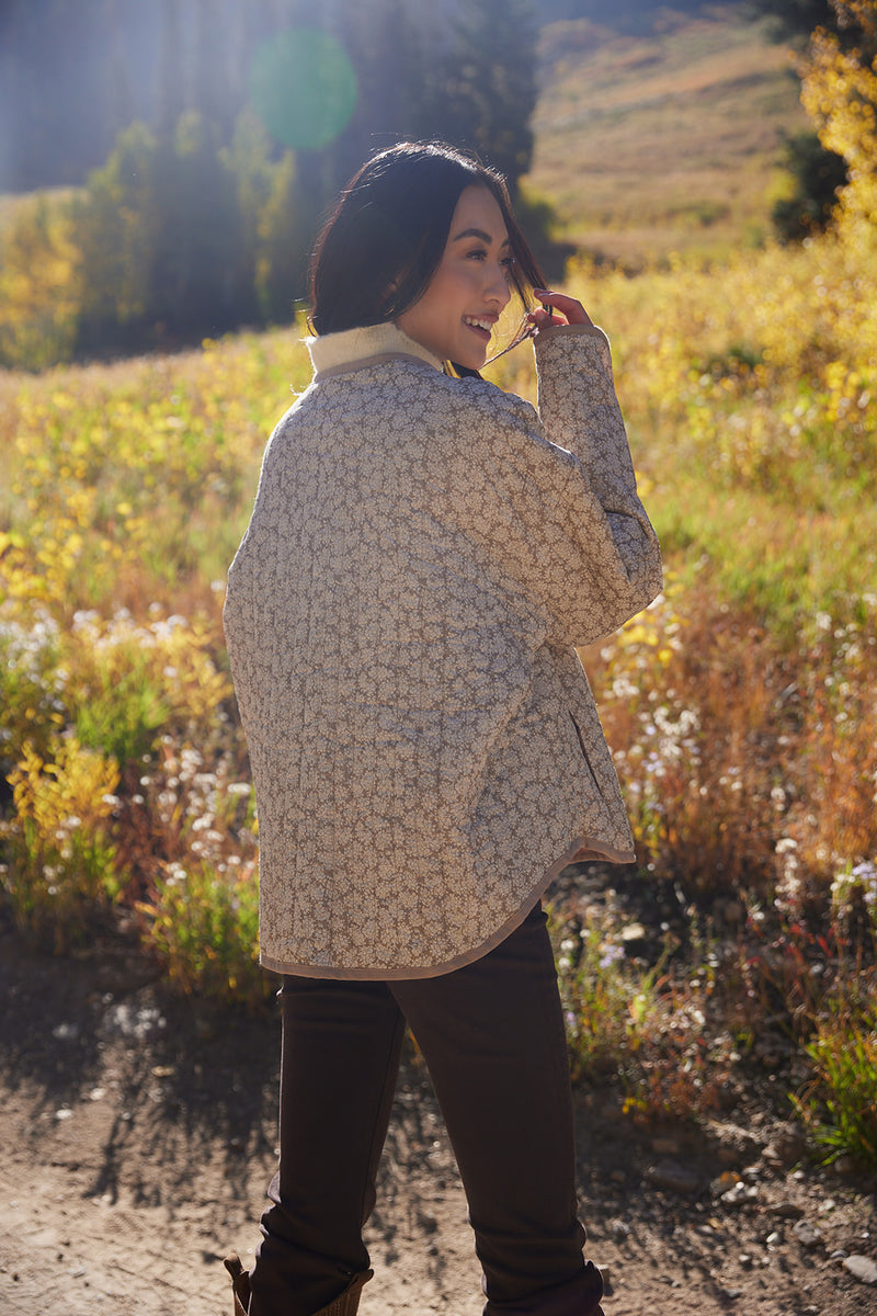 Rosalie Quilted Jacket in Natural