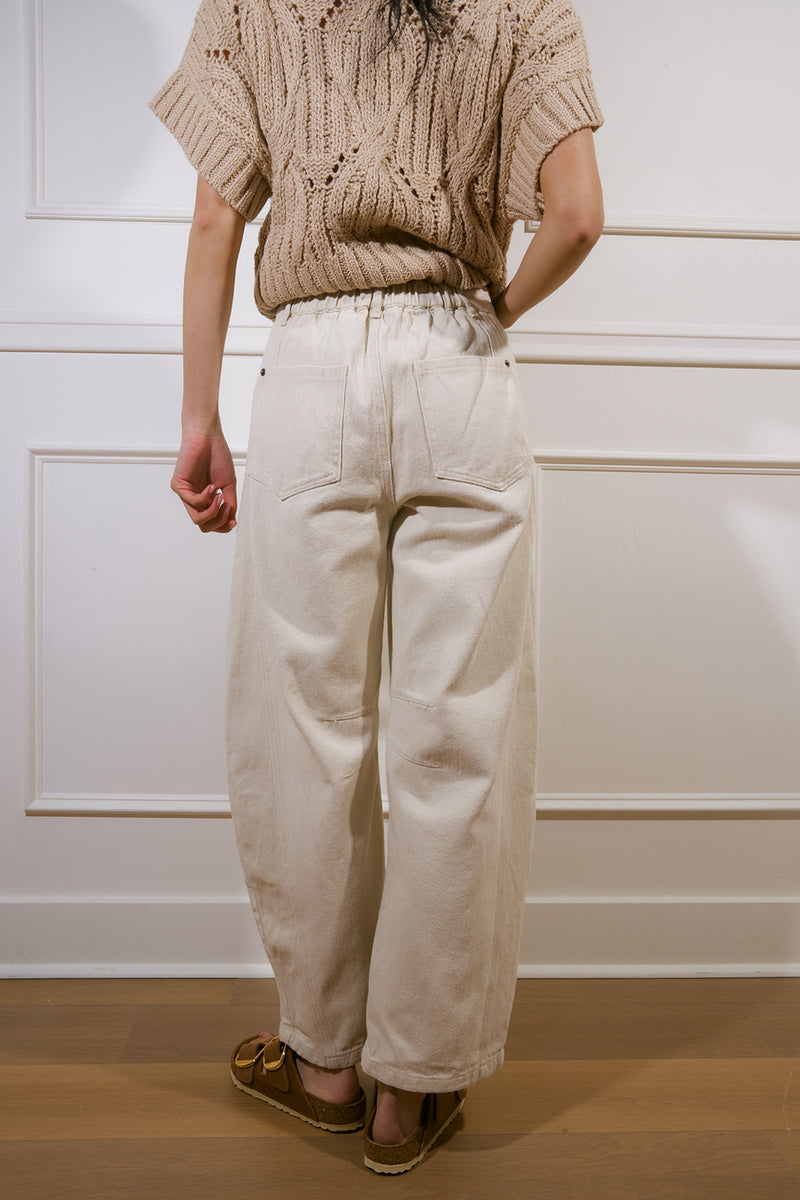 Everlee Taupe Barrel Pants