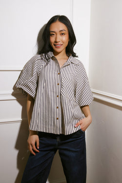 Danna Striped Button Up