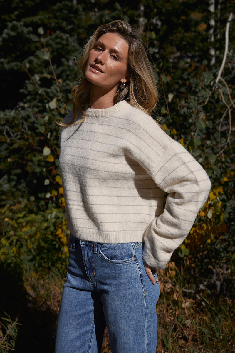 Annie Striped Sweater Top FINAL SALE