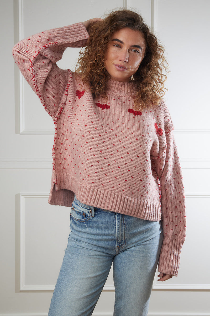 Heart to Heart Sweater Top