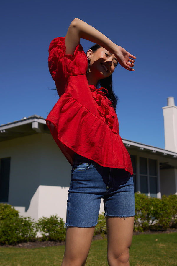 Maren Top in Red