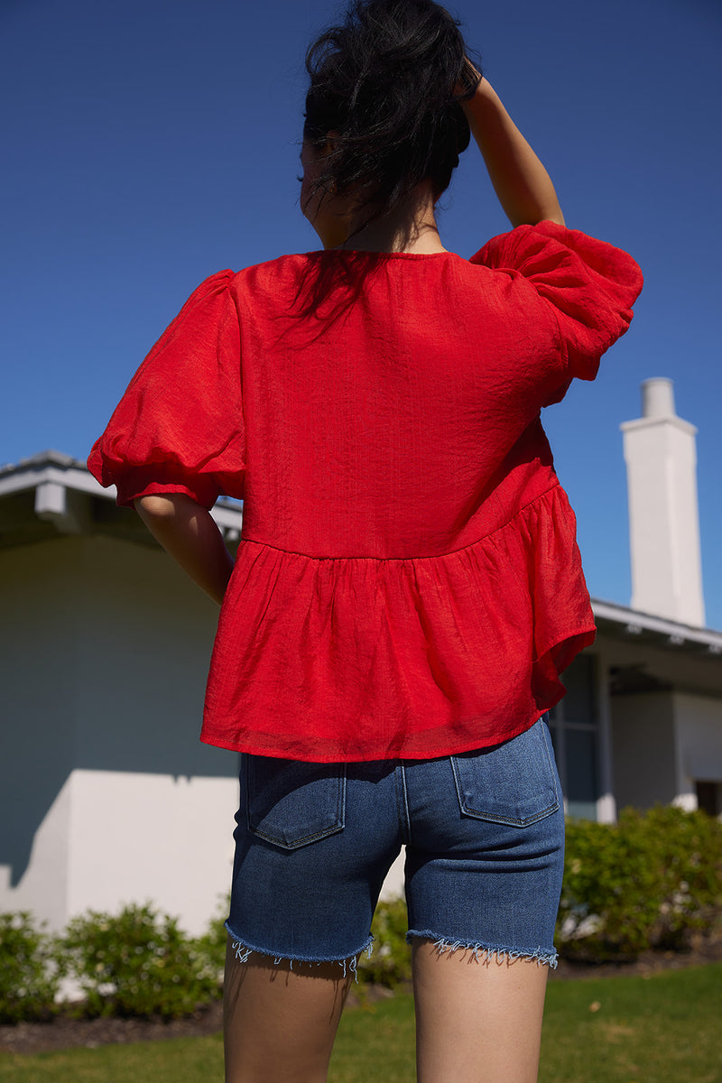 Maren Top in Red