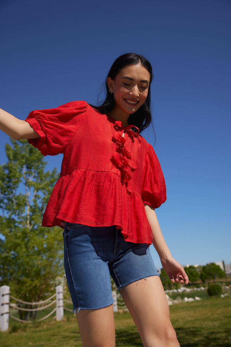Maren Top in Red