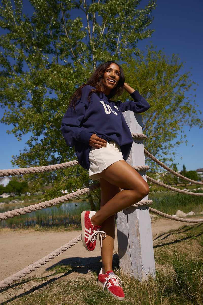 Paislee Raw Edge Shorts in Ivory