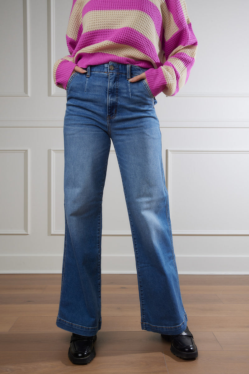 Far Out Trouser High Rise Wide Leg Jeans