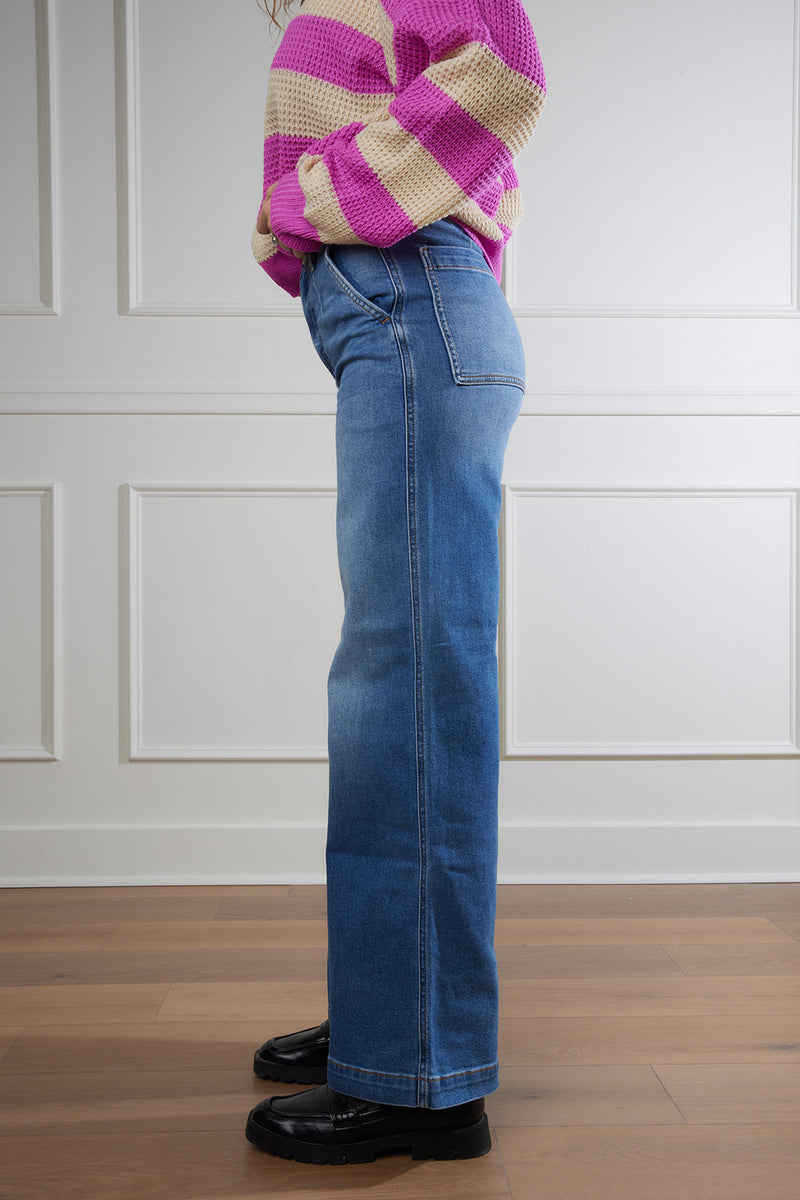 Far Out Trouser High Rise Wide Leg Jeans