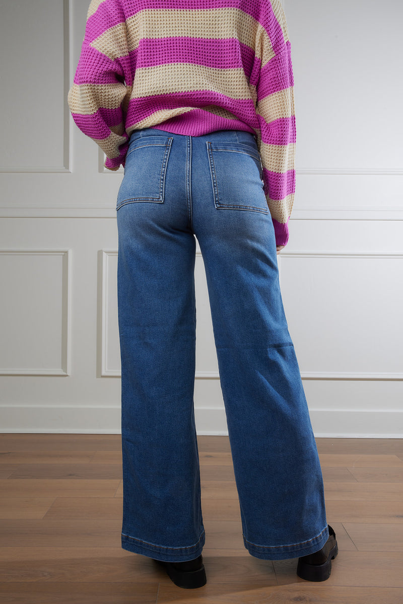 Far Out Trouser High Rise Wide Leg Jeans