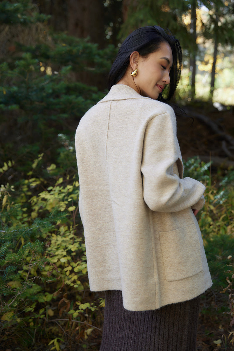 The Quinn Cardigan in Oatmeal