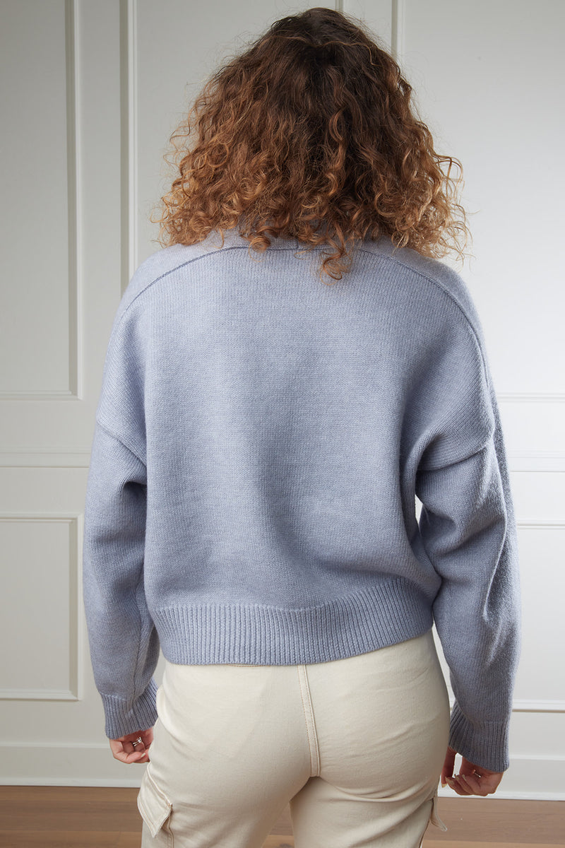 Collin Dusty Blue Sweater FINAL SALE