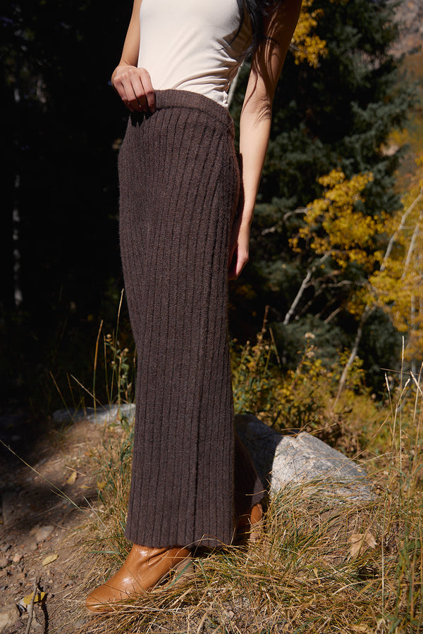 Hannah Dark Umber Sweater Skirt