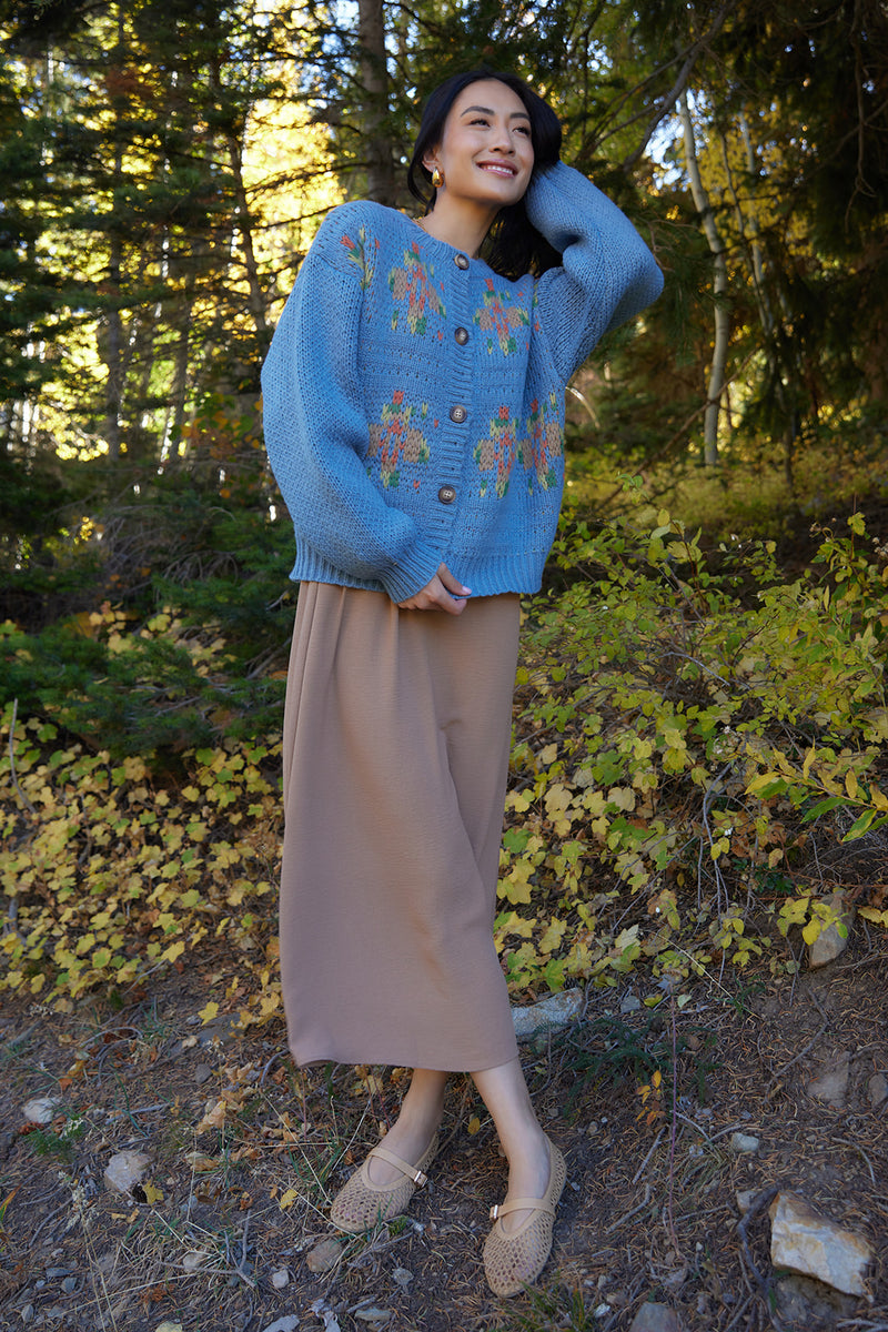 Brianna Dusty Blue Sweater