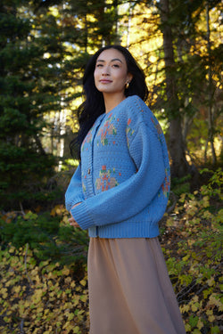 Brianna Dusty Blue Sweater