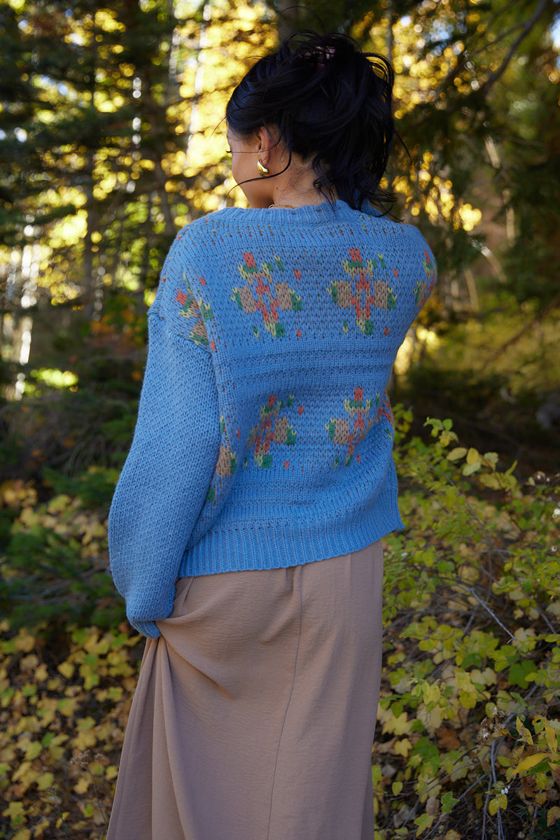 Brianna Dusty Blue Sweater