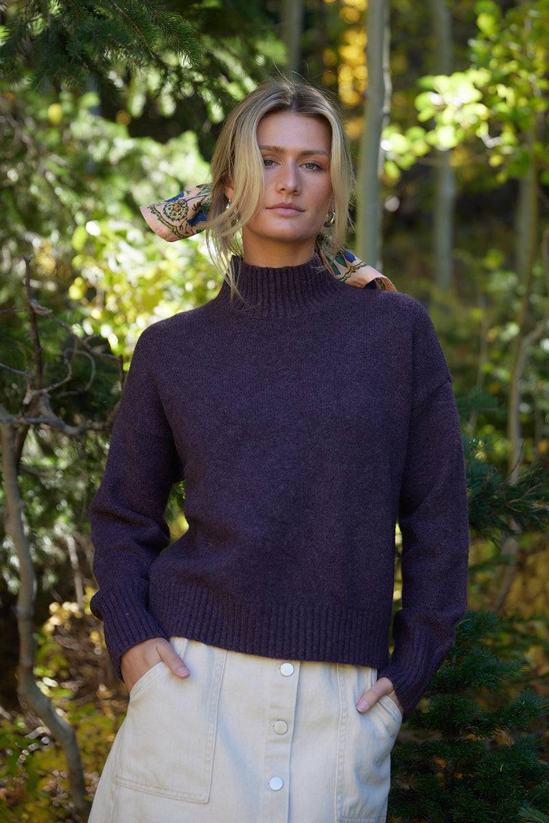 Amara Dark Plum Sweater