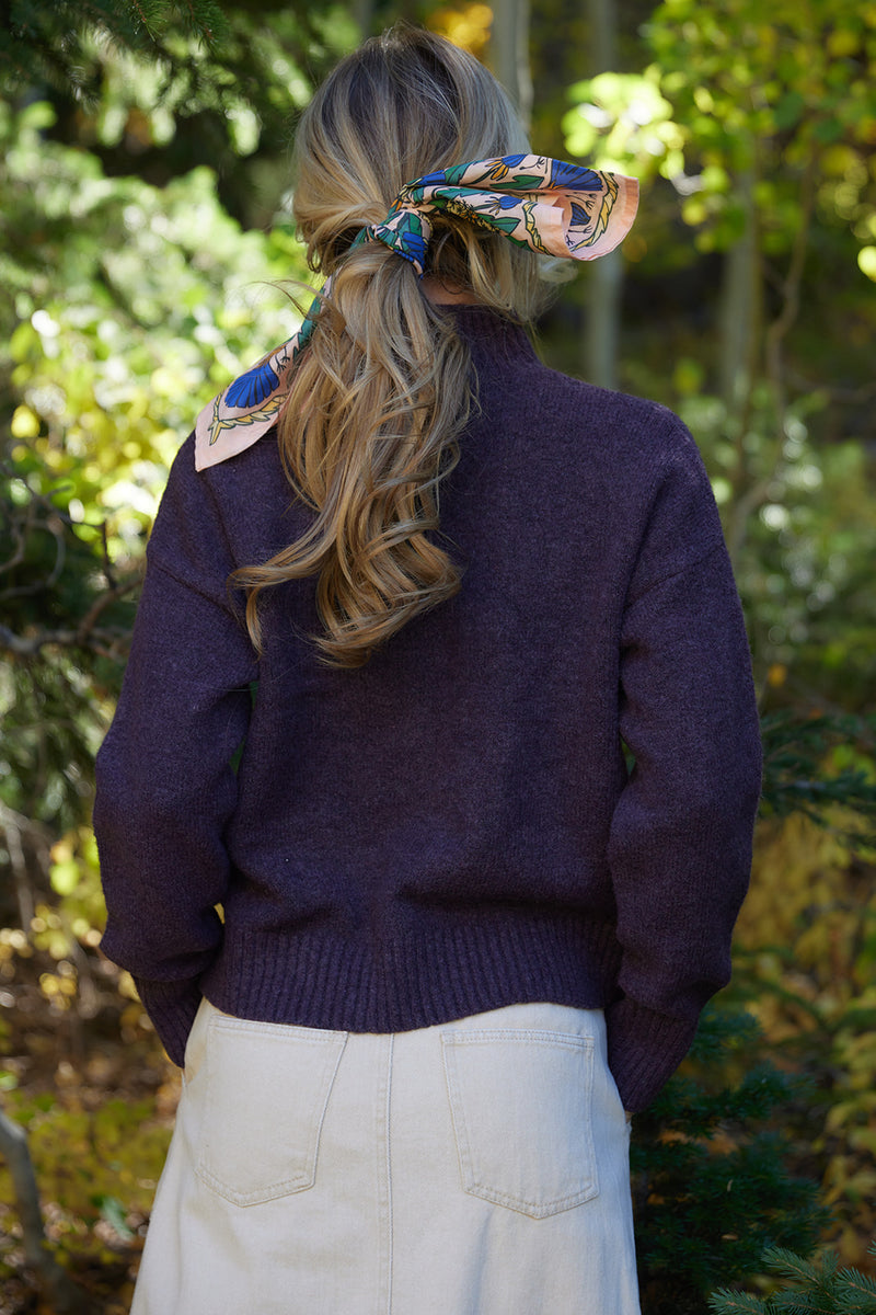 Amara Dark Plum Sweater