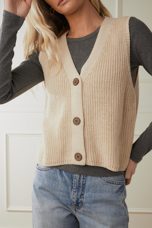 Haven Button Down Sweater Vest