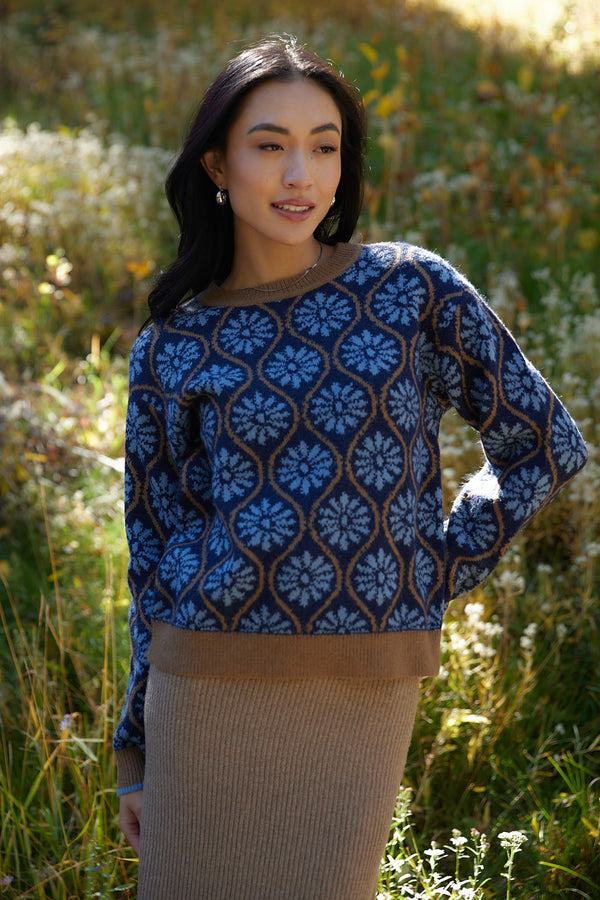 Anastasia Blue Pullover Sweater