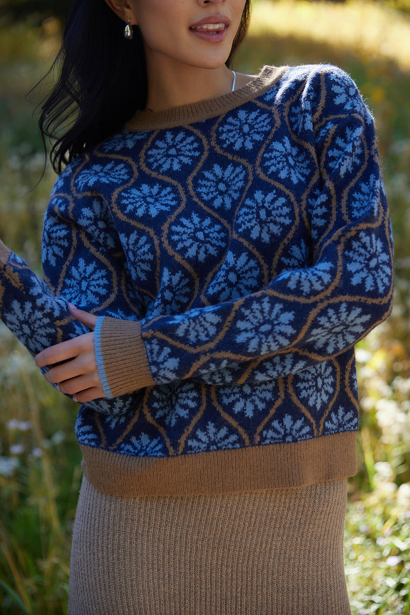 Anastasia Blue Pullover Sweater