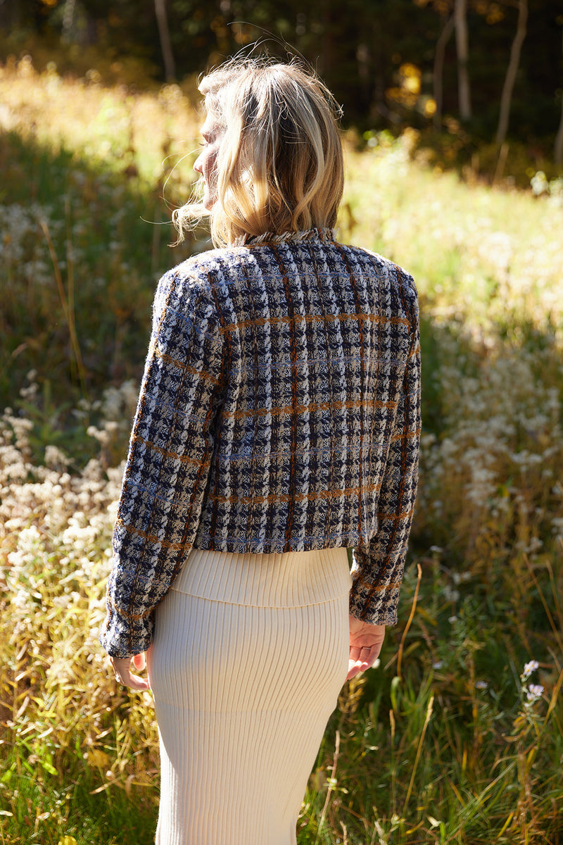 Anna Plaid Tweed Jacket