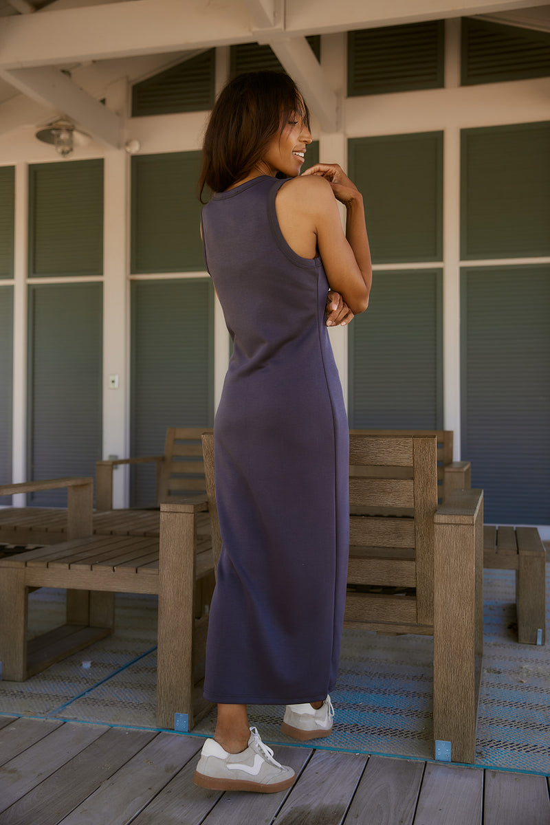 Gigi Graphite Modal Tank Dress
