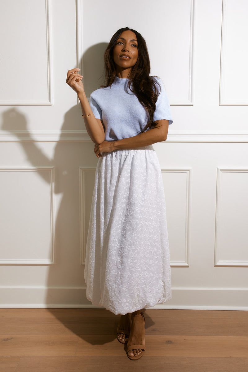 Raya Eyelet Maxi Skirt