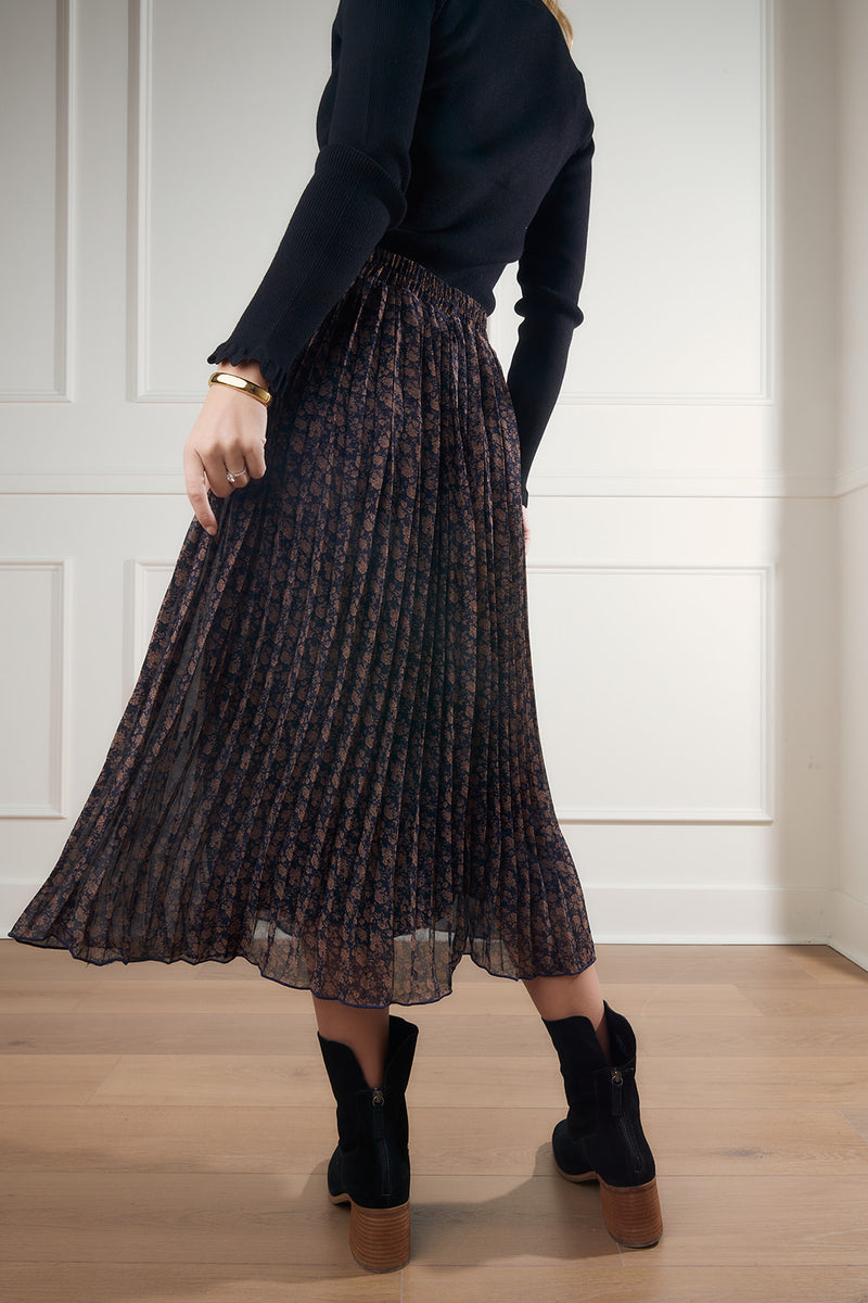 Lennon Floral Print Midi Skirt FINAL SALE