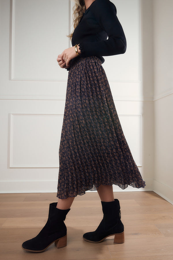 Lennon Floral Print Midi Skirt FINAL SALE