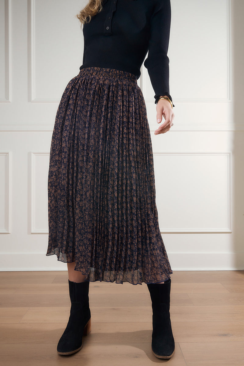 Lennon Floral Print Midi Skirt FINAL SALE