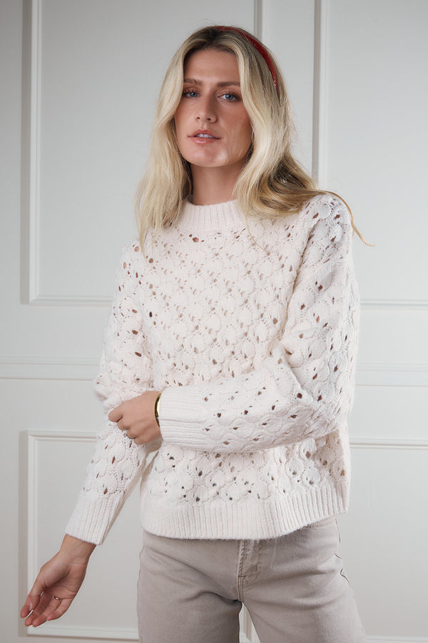 Danielle Cream Chunky Sweater