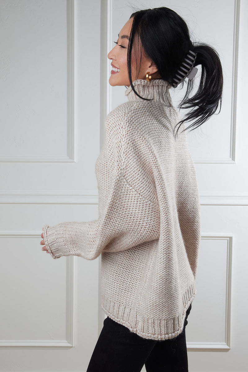 Leila Mock Neck Sweater