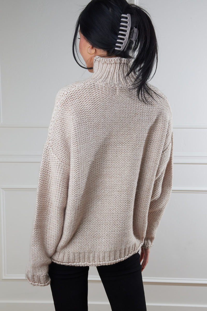 Leila Mock Neck Sweater