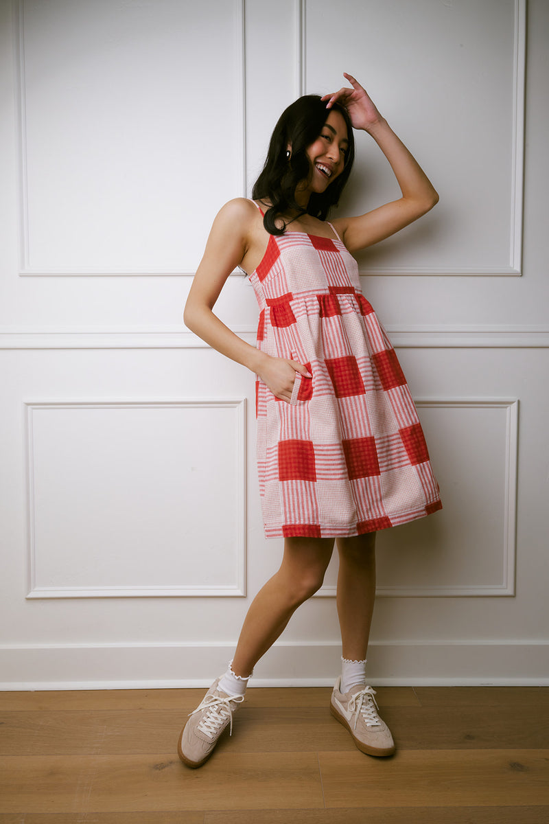 Oaklee Plaid Tank Dress