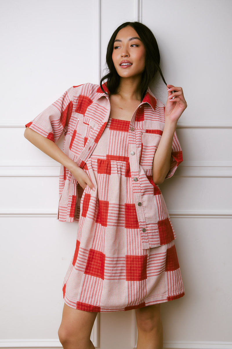 Oaklee Plaid Tank Dress