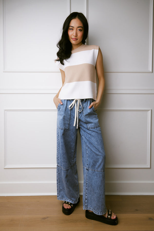 Kora Striped Sweater Top