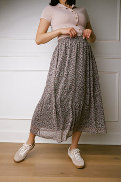 Allie Floral Midi Skirt