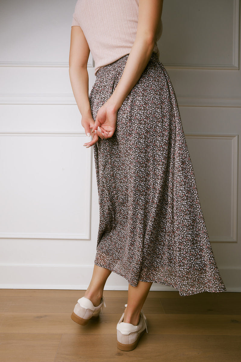 Allie Floral Midi Skirt