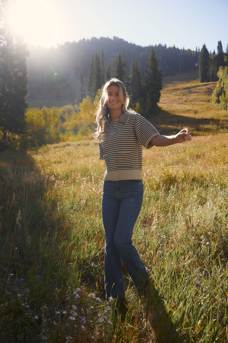 Esther Striped Sweater Top